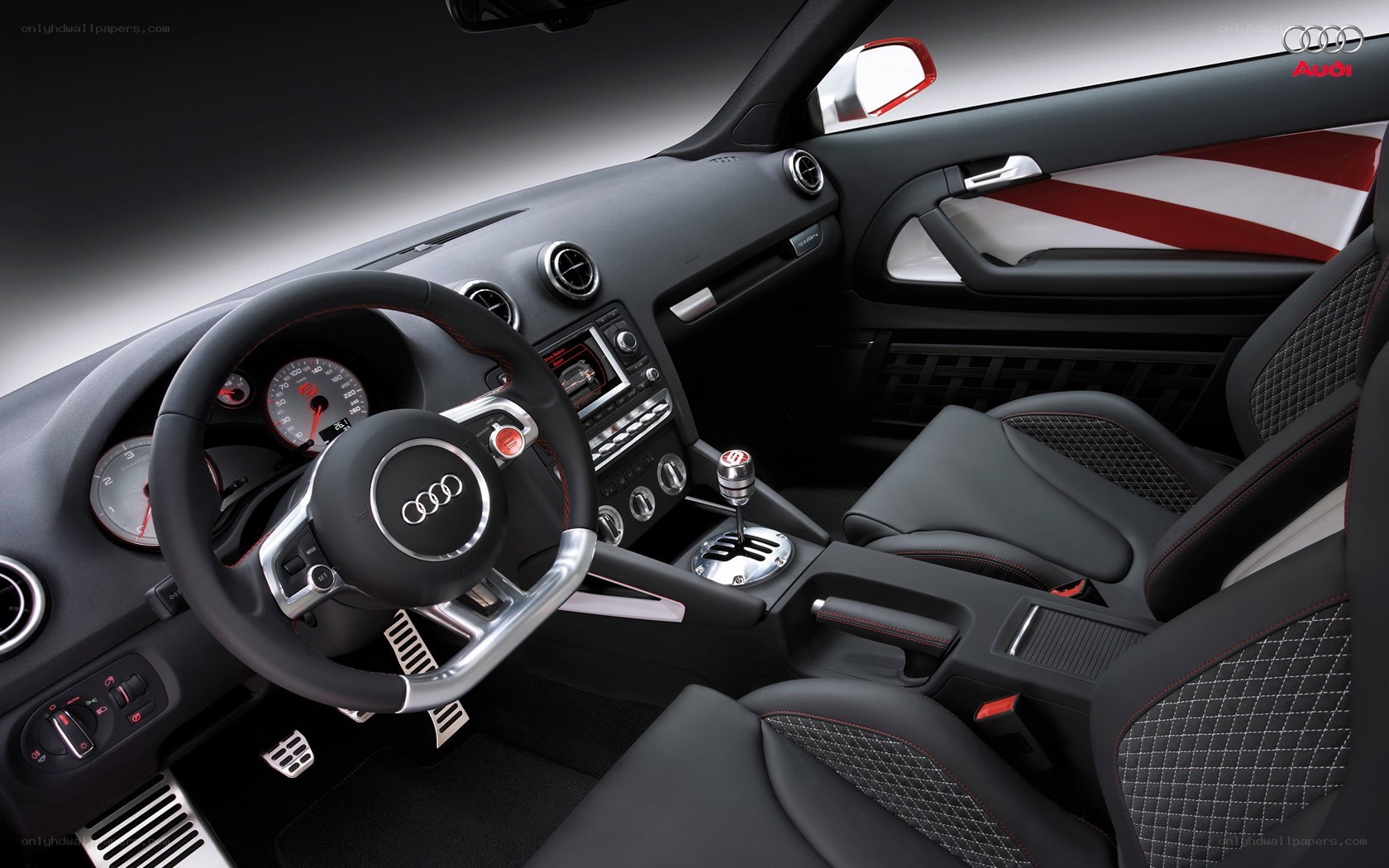 Audi interior cockpit view