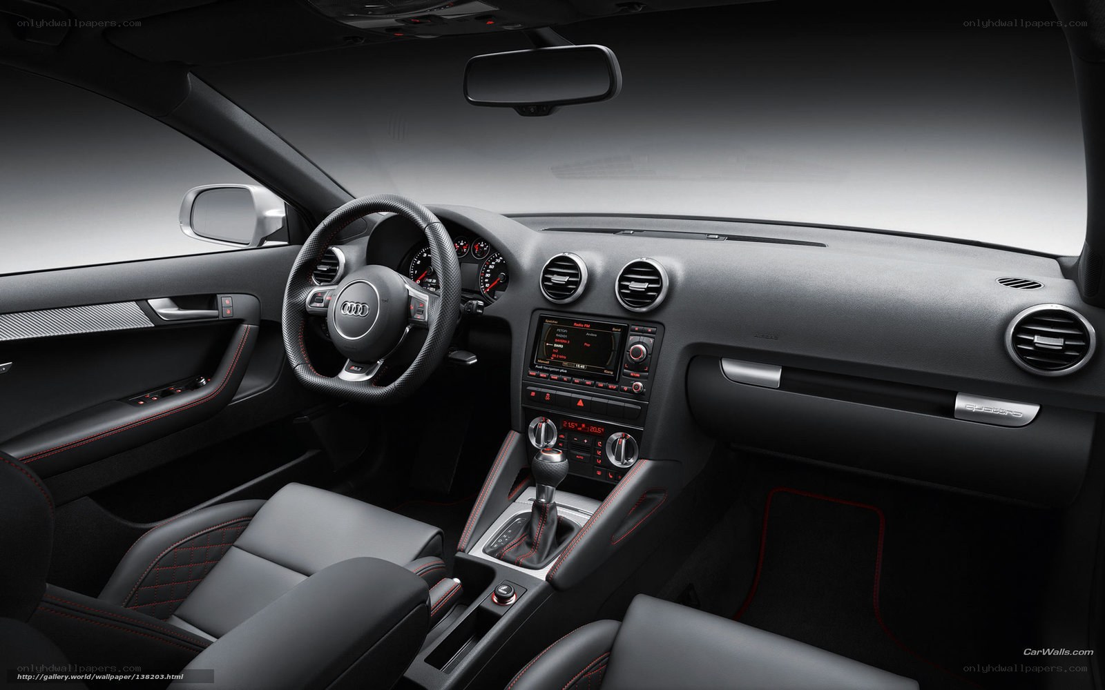Audi interior dashboard view