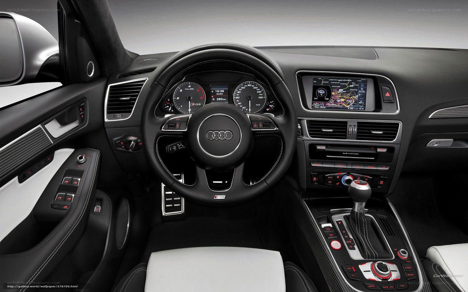 Audi interior dashboard view