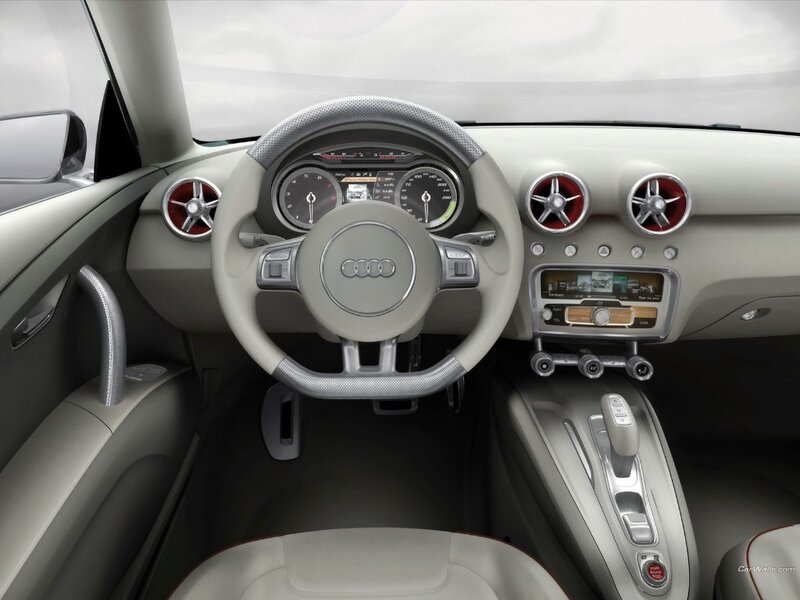 Audi interior dashboard view