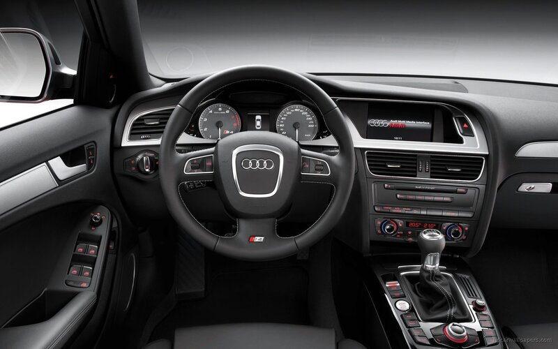 Audi interior dashboard view