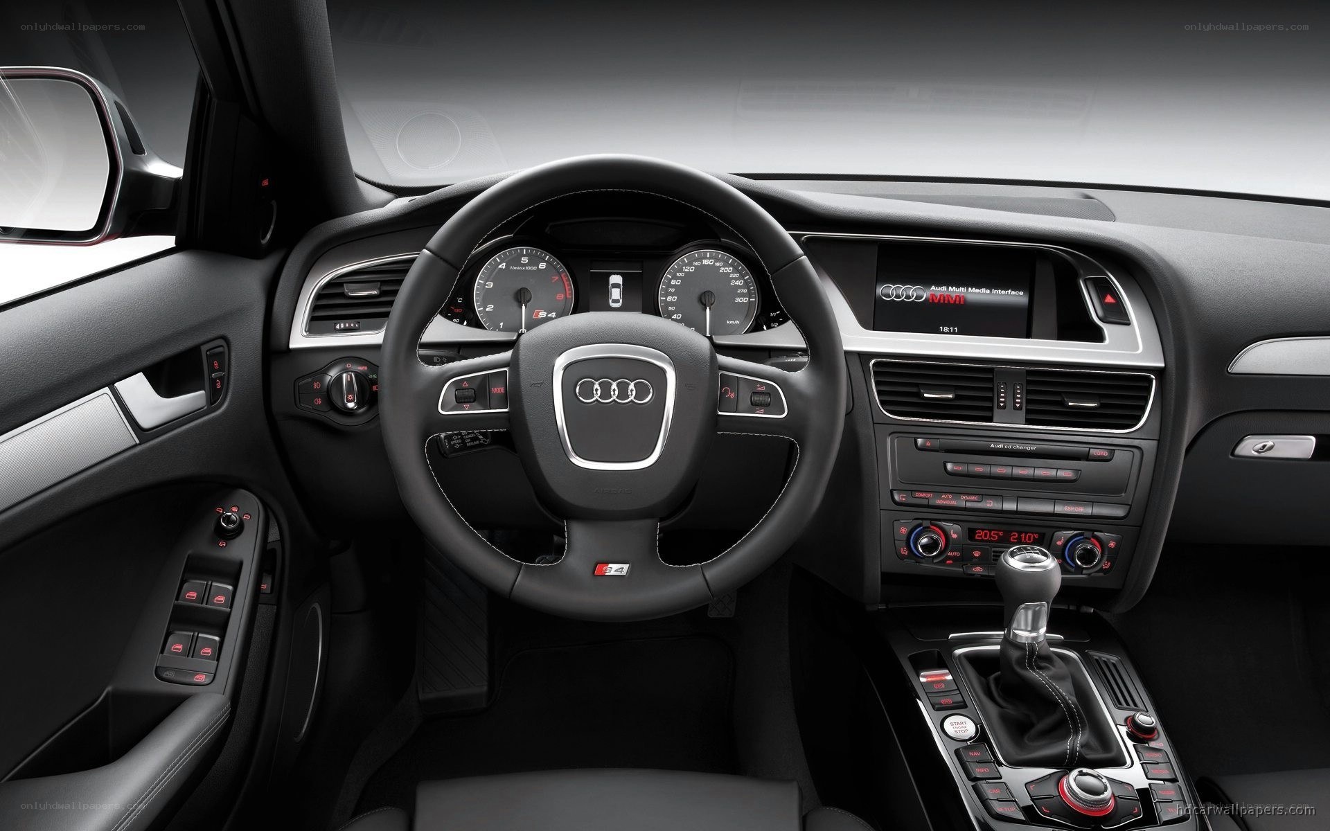 Audi interior dashboard view