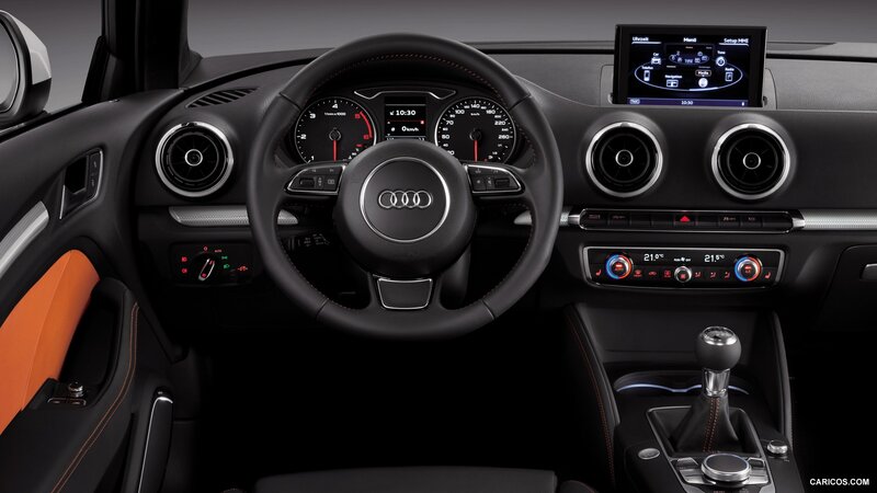 Audi interior dashboard view