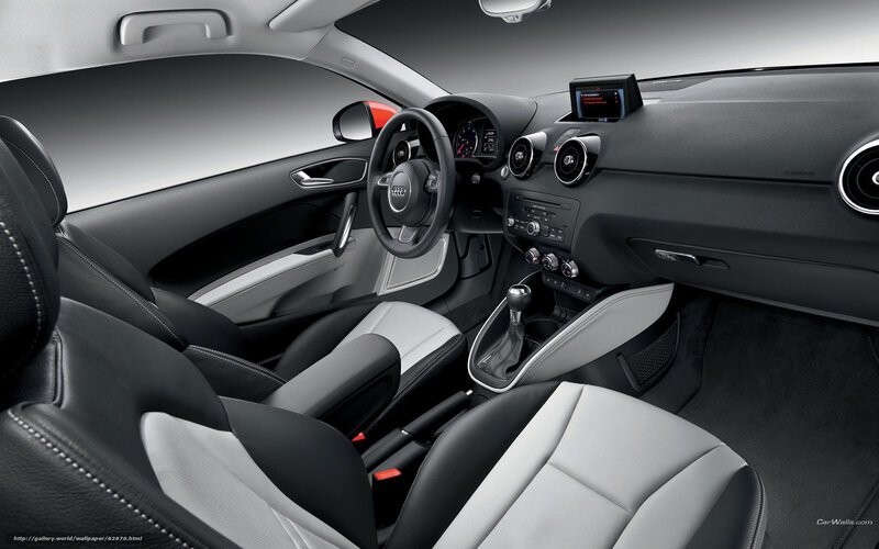 Audi interior dashboard view