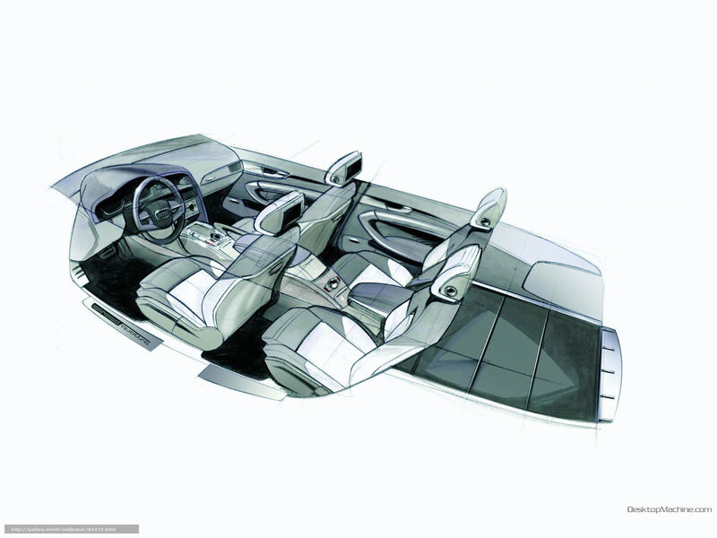 Audi interior design sketch