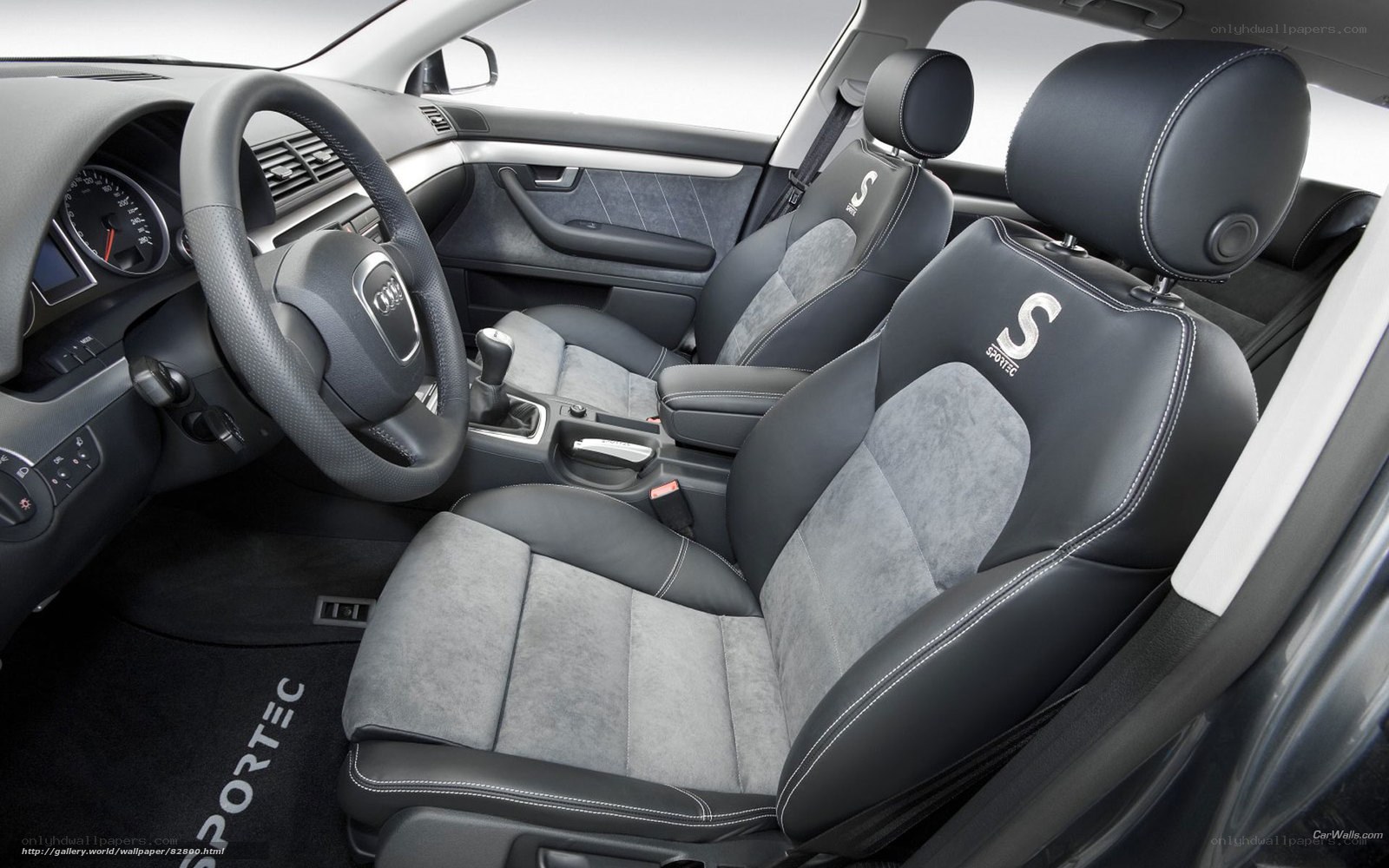 Audi interior with sport seats