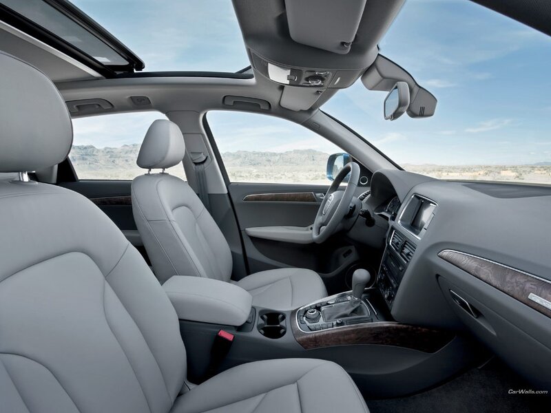 Audi interior with sunroof
