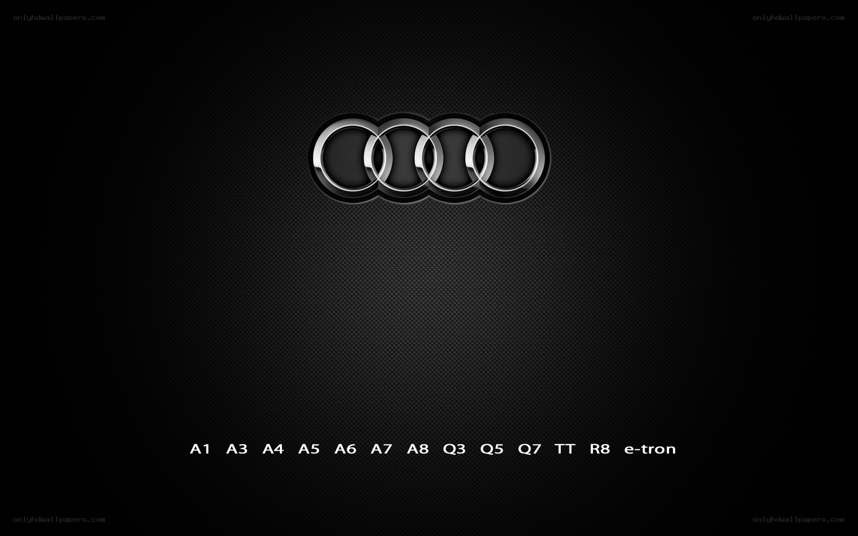 Audi logo and models