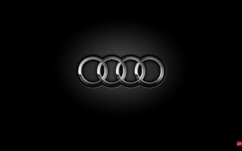 Audi Logo — Black, Dark