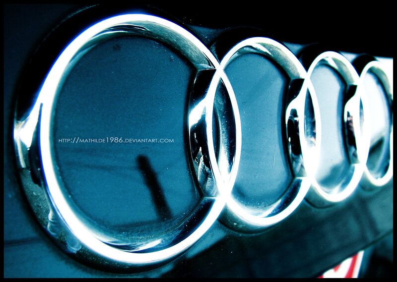 Audi logo close-up