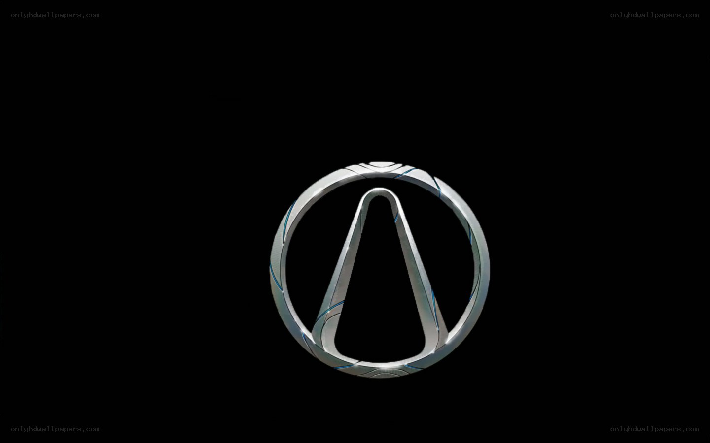 Audi logo on black background