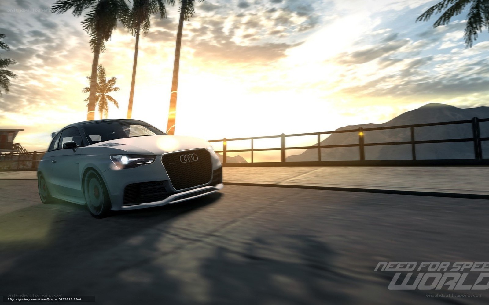 Audi on a coastal road