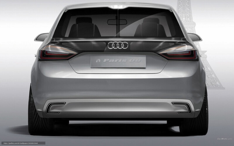 Audi Paris 08 concept rear view
