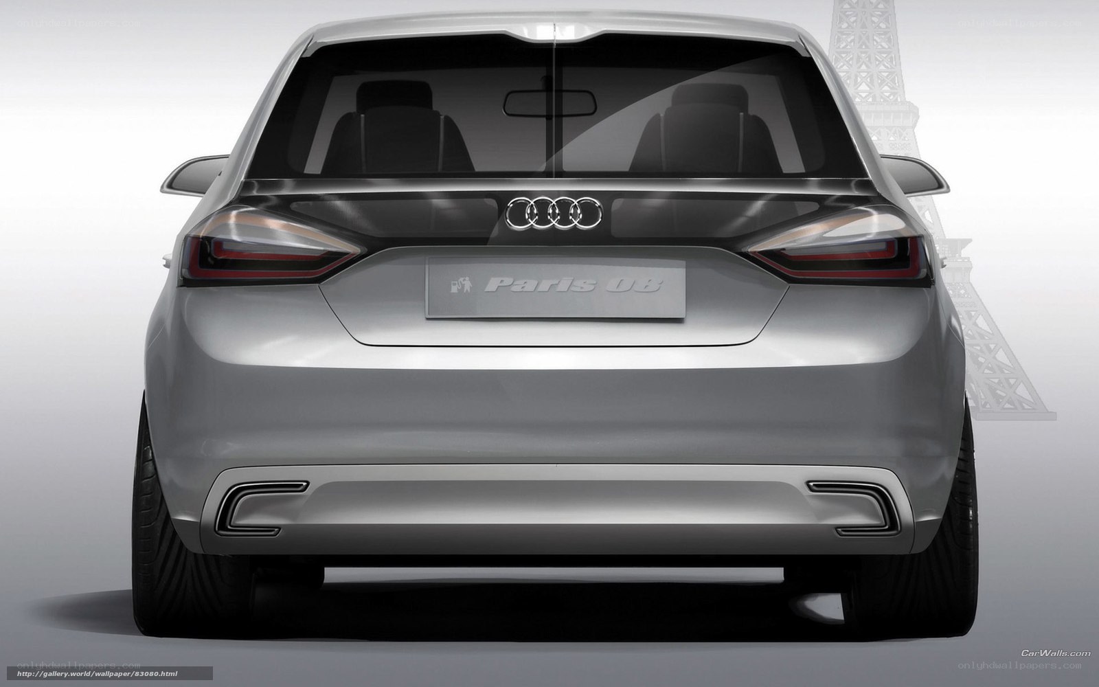 Audi Paris 08 concept rear view