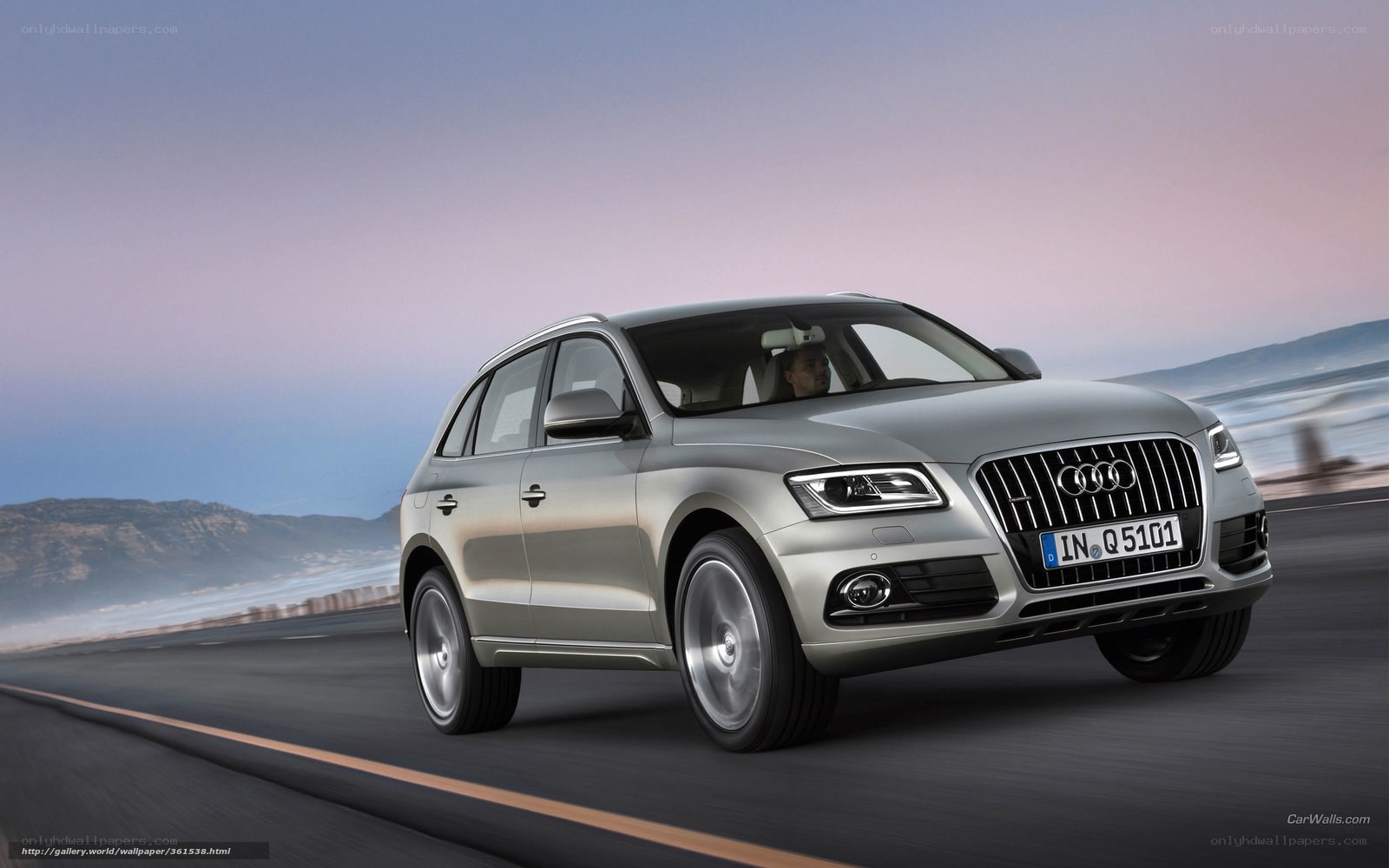 Audi Q5 driving on a coastal road