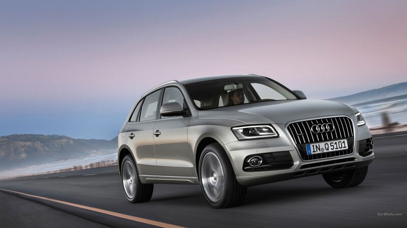 Audi Q5 driving on coastal road