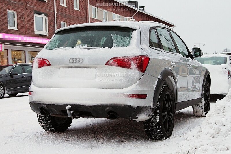 Audi Q5 in snowy parking lot