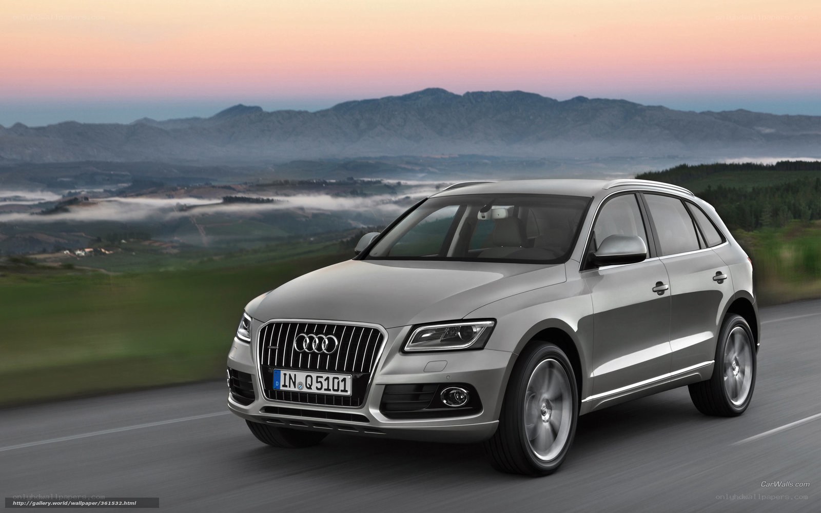 Audi Q5 on a scenic road