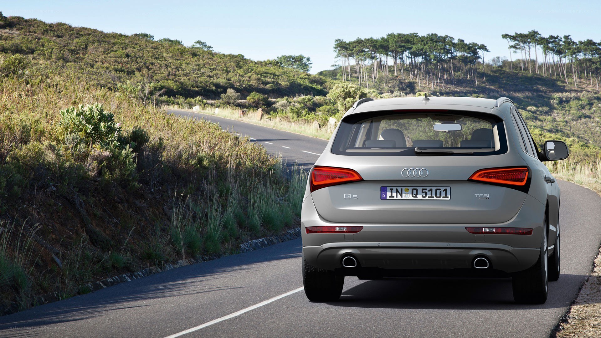 Audi Q5 on a winding road