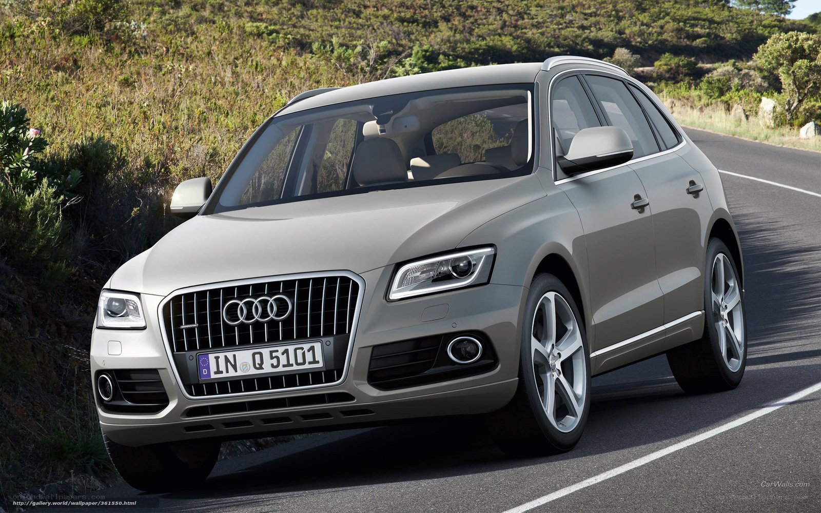 Audi Q5 on a winding road