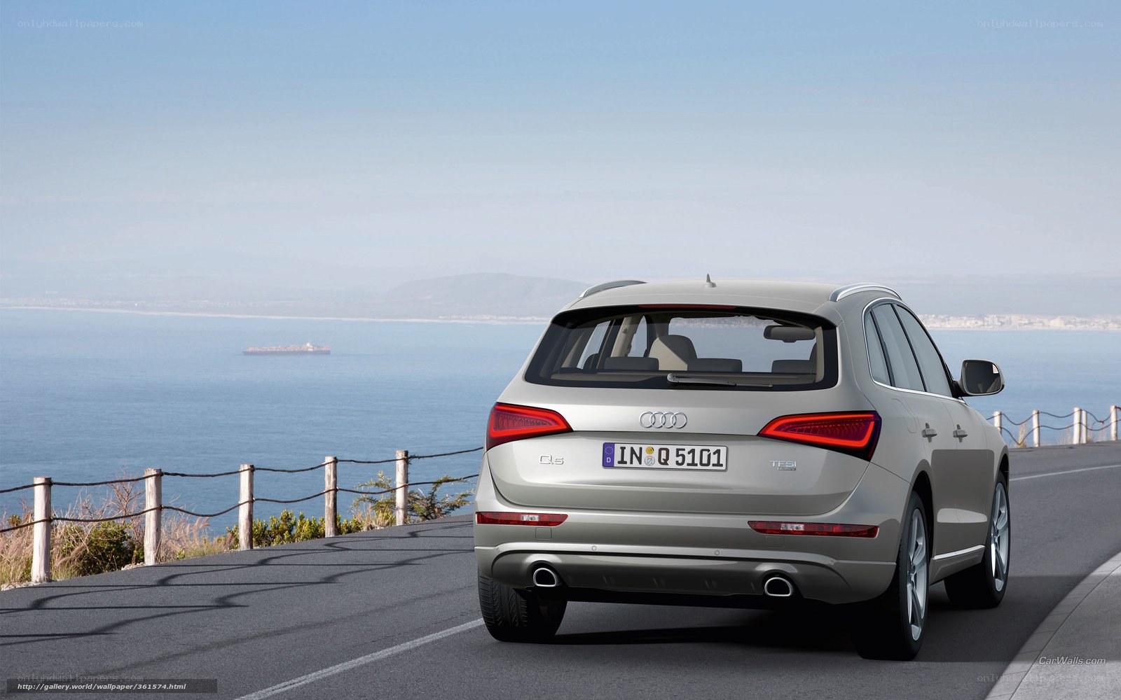 Audi Q5 on coastal road