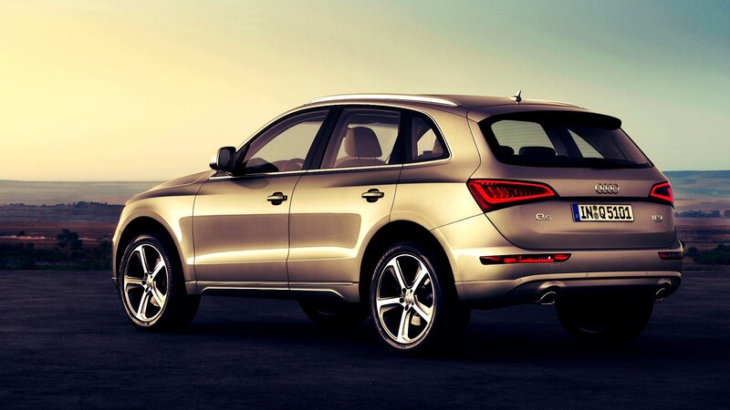 Audi Q5 SUV in golden hue