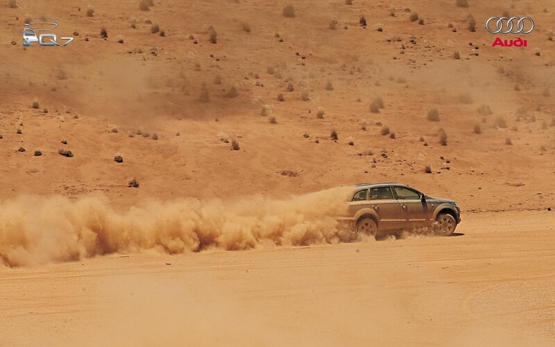 Audi Q7 in Desert — Brown