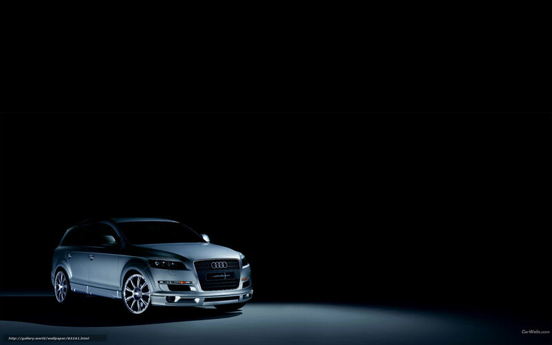 Audi Q7 in studio lighting