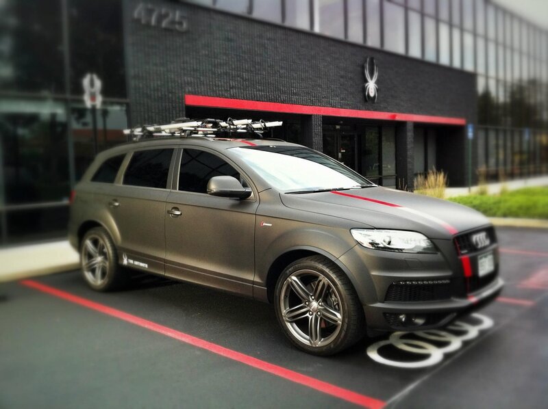 Audi Q7 with roof rack