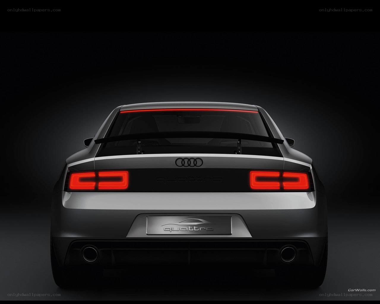 Audi quattro rear view