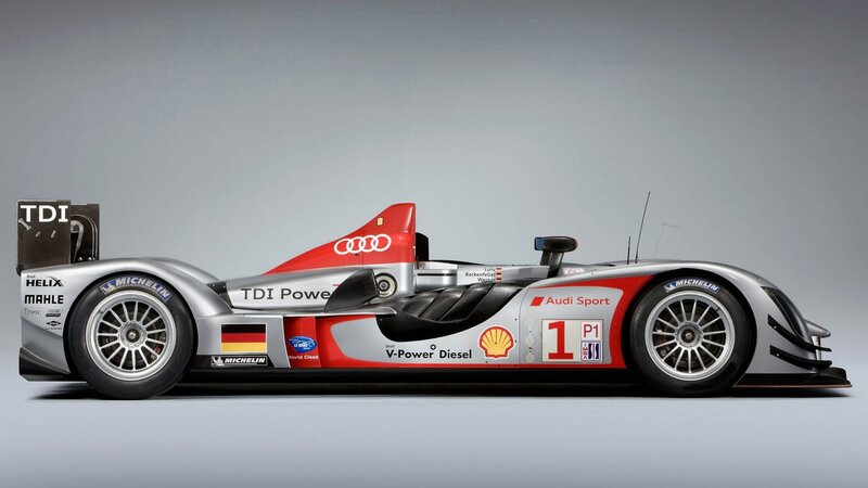 Audi R15 Race Car — Silver