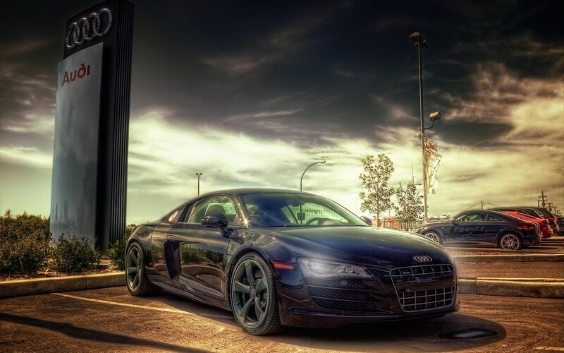 Audi R8 at a dealership