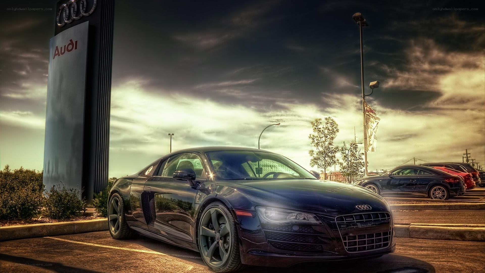 Audi R8 at a dealership