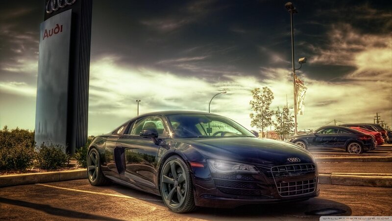Audi R8 at a dealership