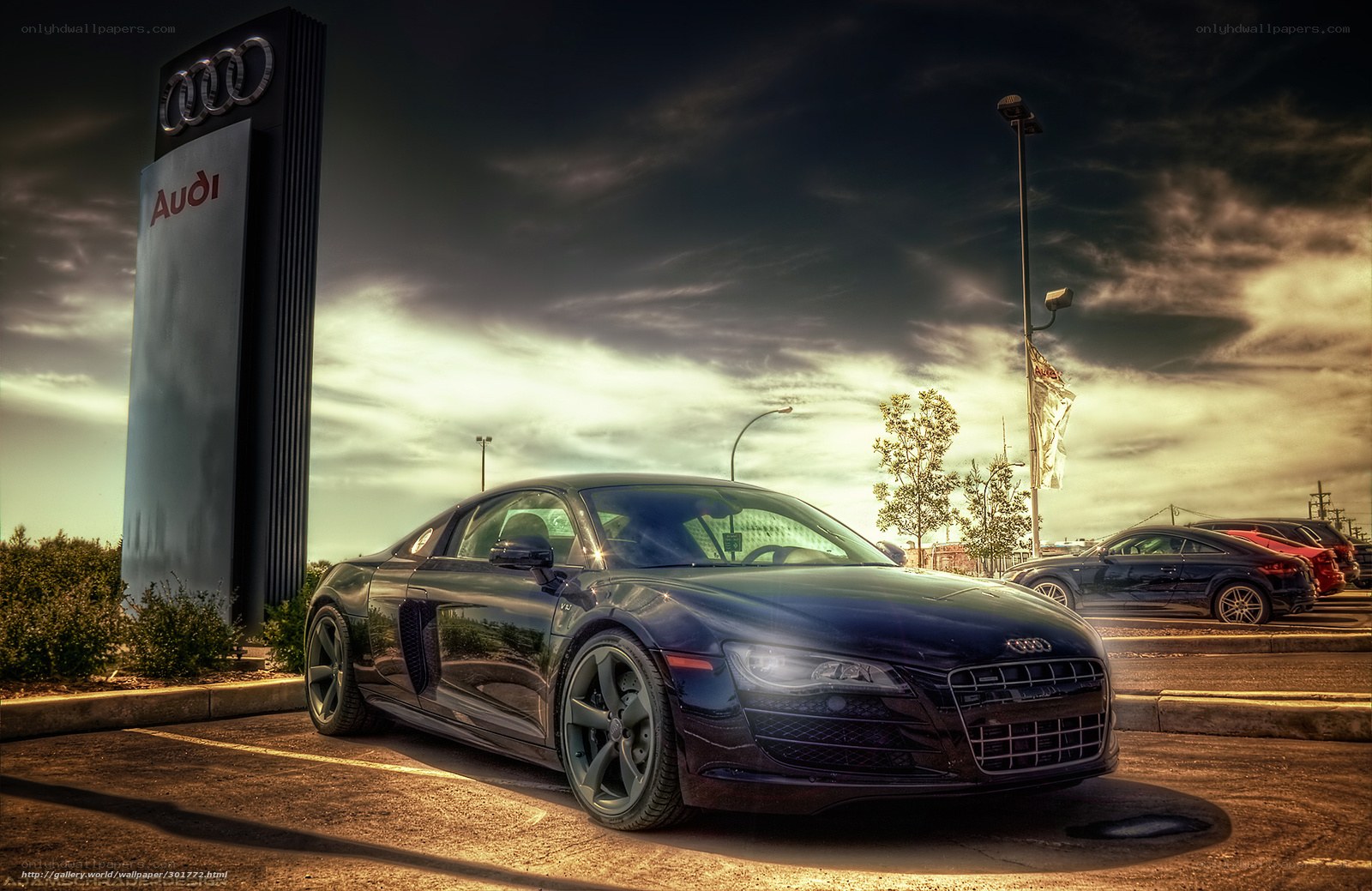 Audi R8 at a dealership