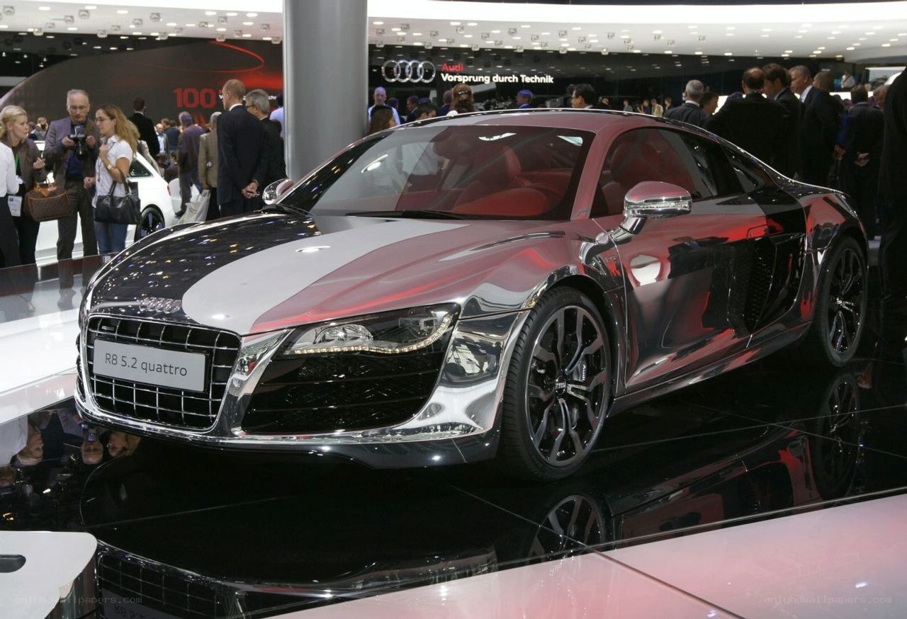 Audi R8 at auto show
