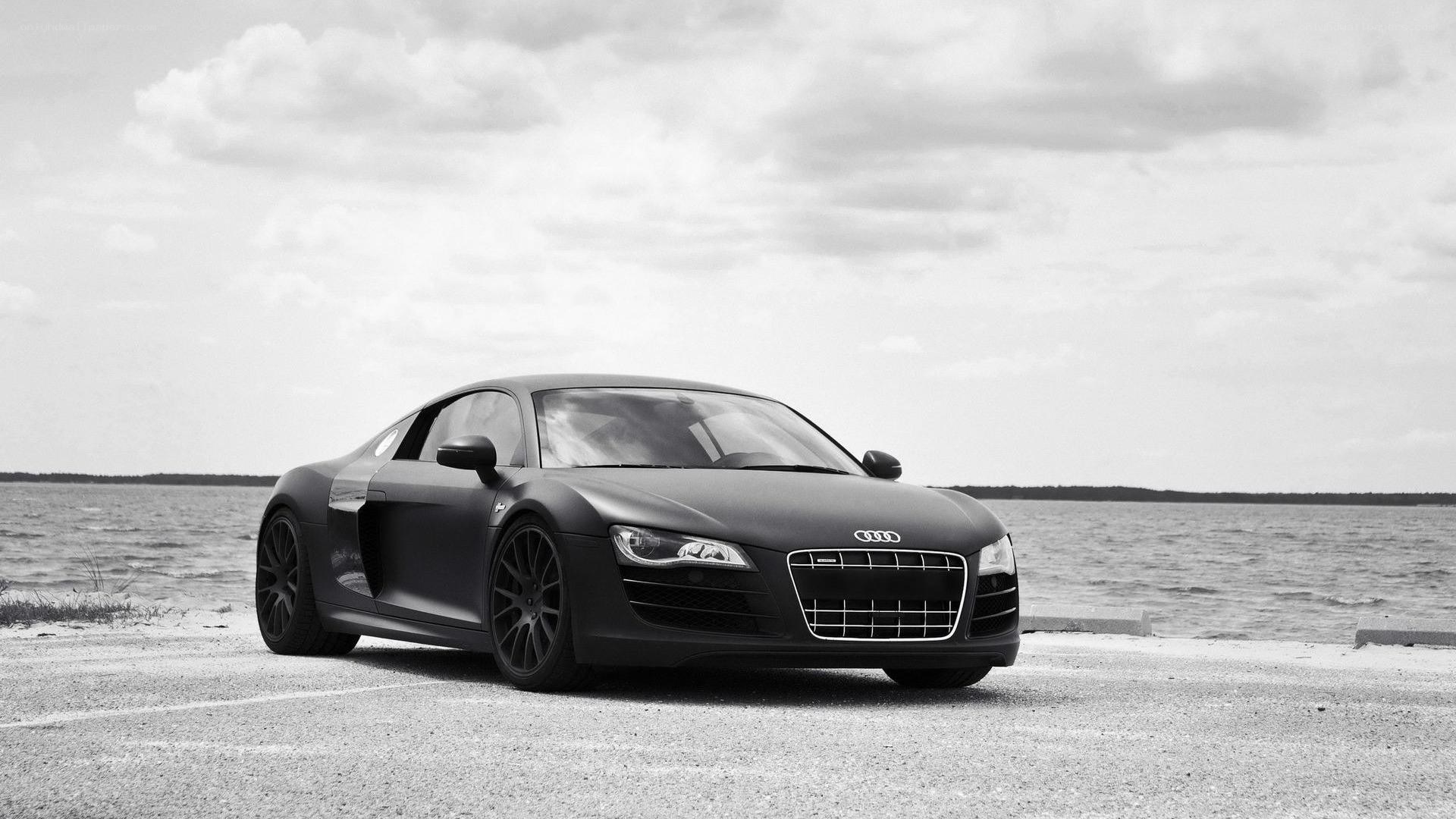 Audi R8 by the water