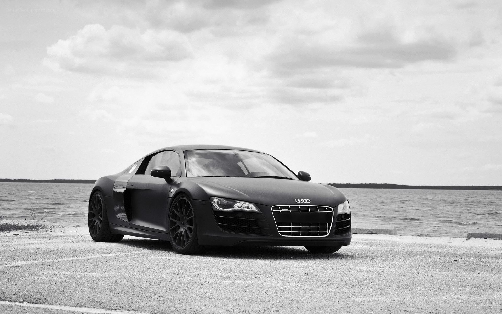 Audi R8 by the water