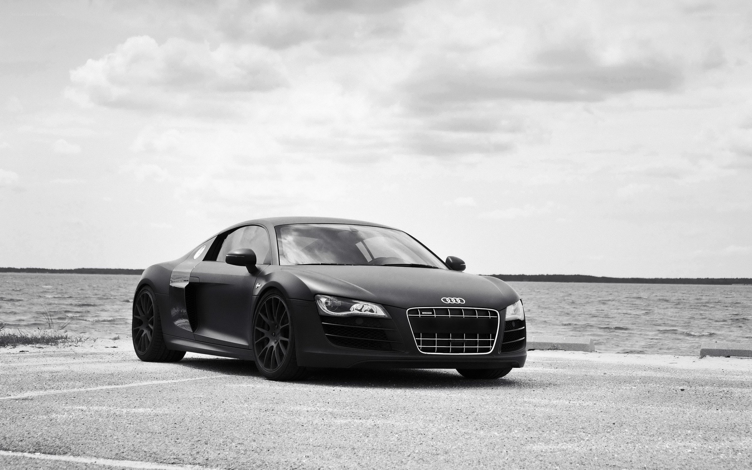Audi R8 by the water