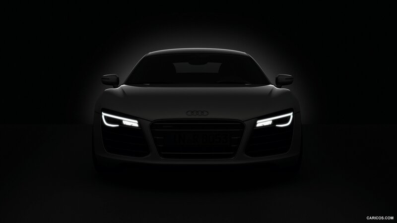 Audi R8 Car — Black, Dramatic, Night, Photograph