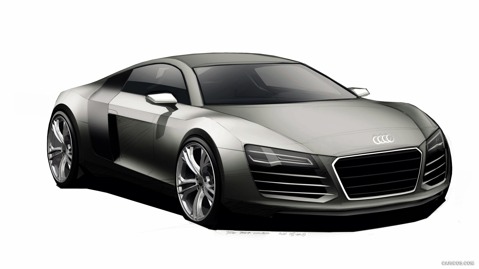 Audi R8 concept sketch