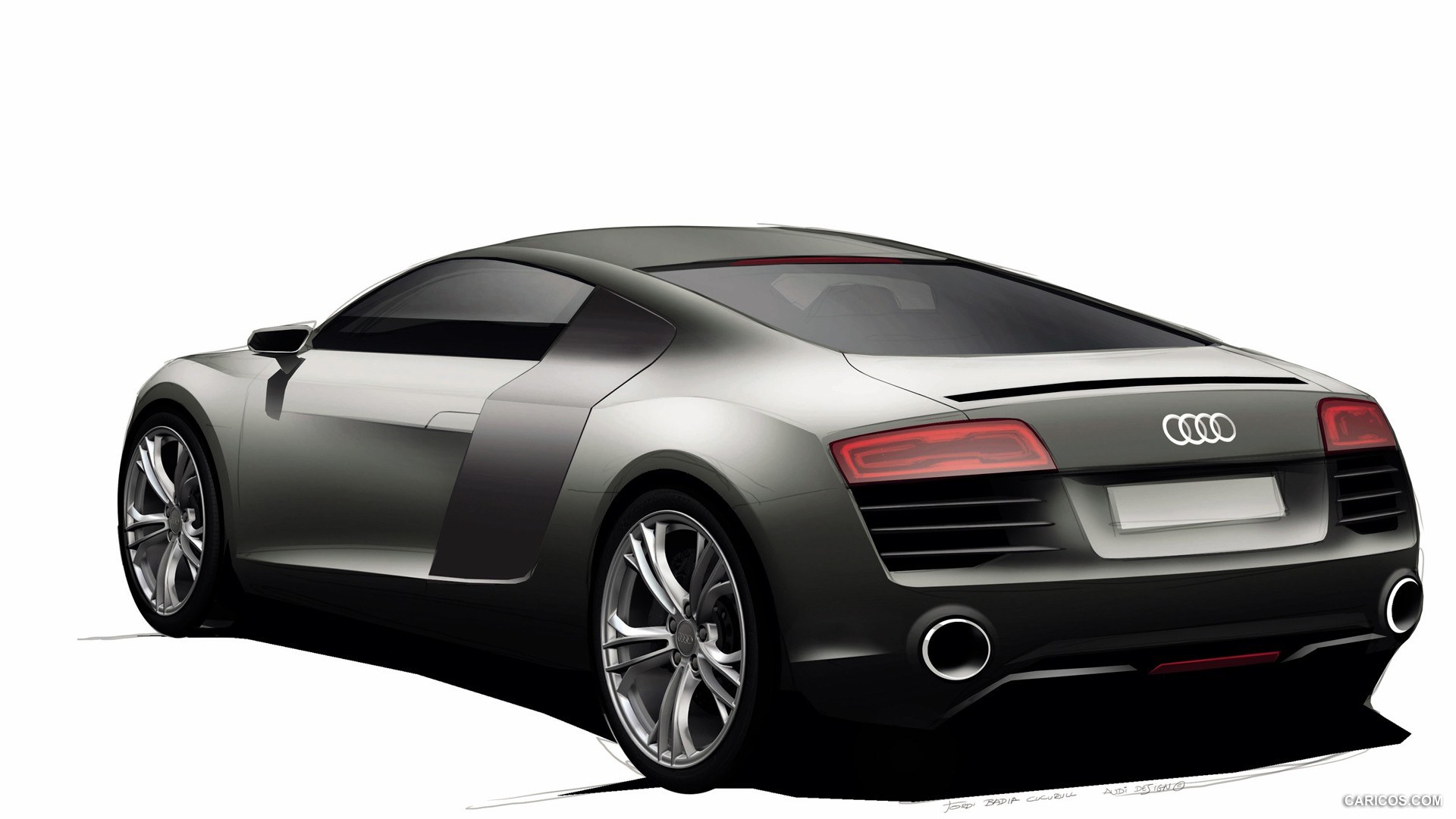 Audi R8 concept sketch