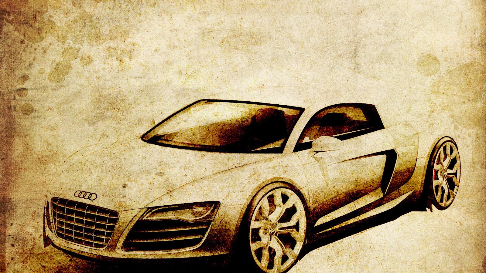 Audi R8 concept sketch