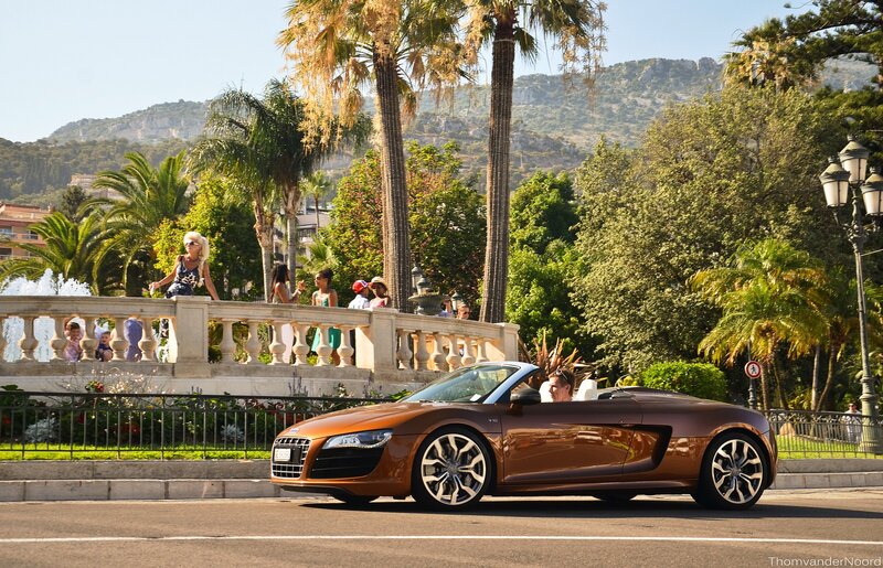 Audi R8 convertible on a sunny day