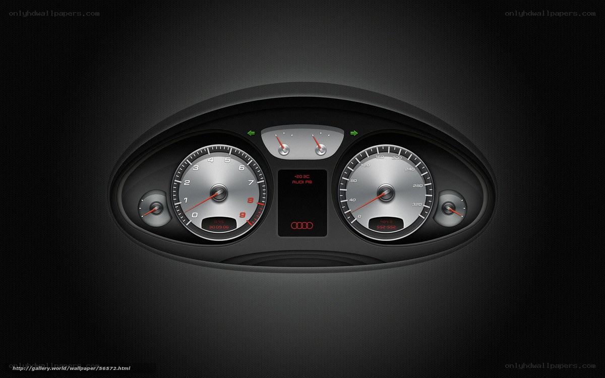 Audi R8 dashboard display
