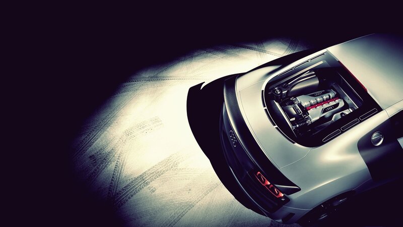 Audi R8 engine view