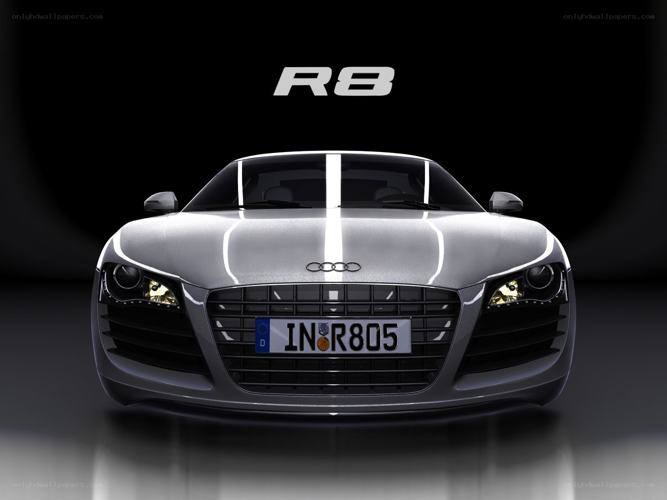 Audi R8 front view