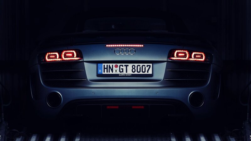 Audi R8 GT Rear View — Black