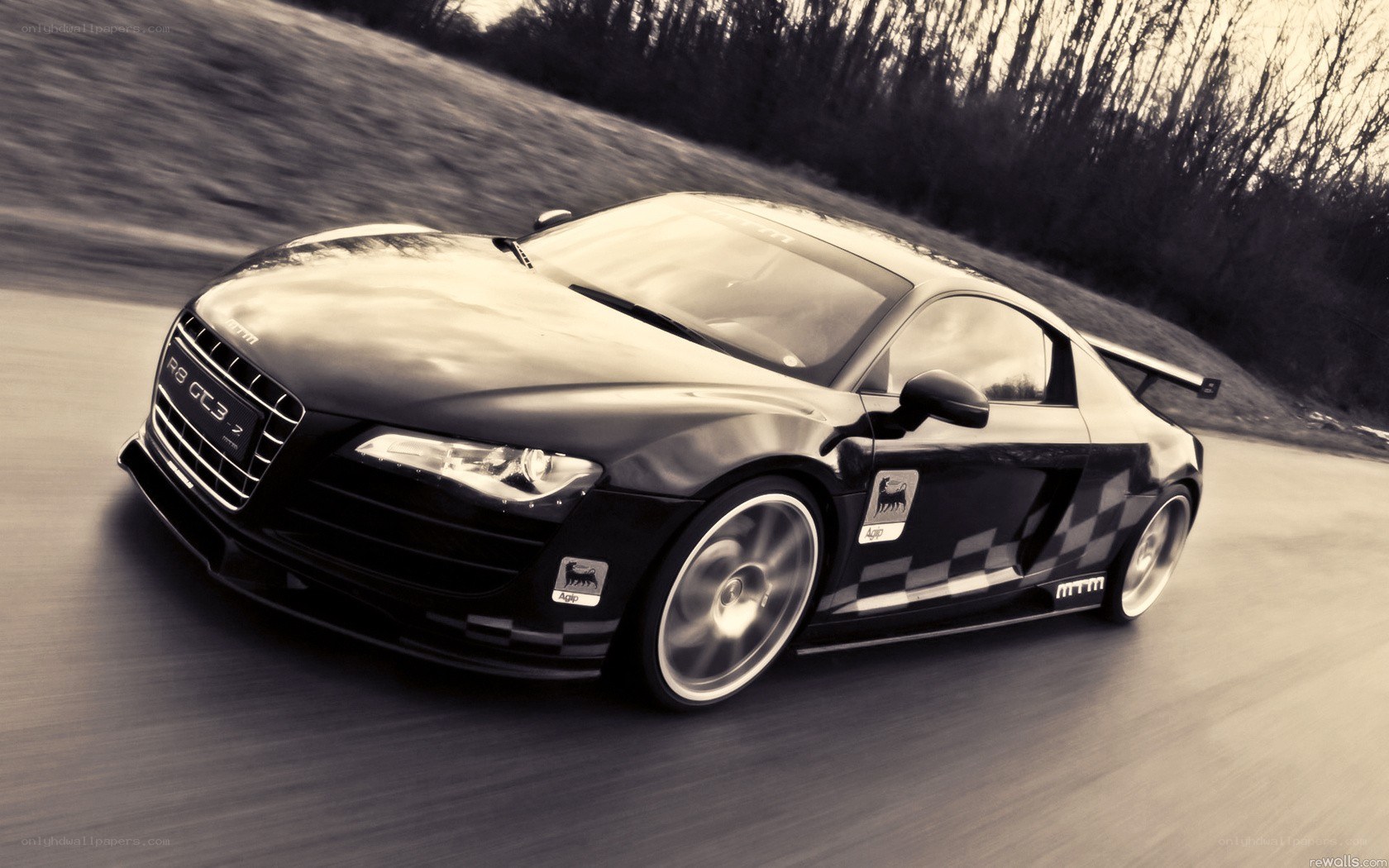 Audi R8 GT3 on a racetrack