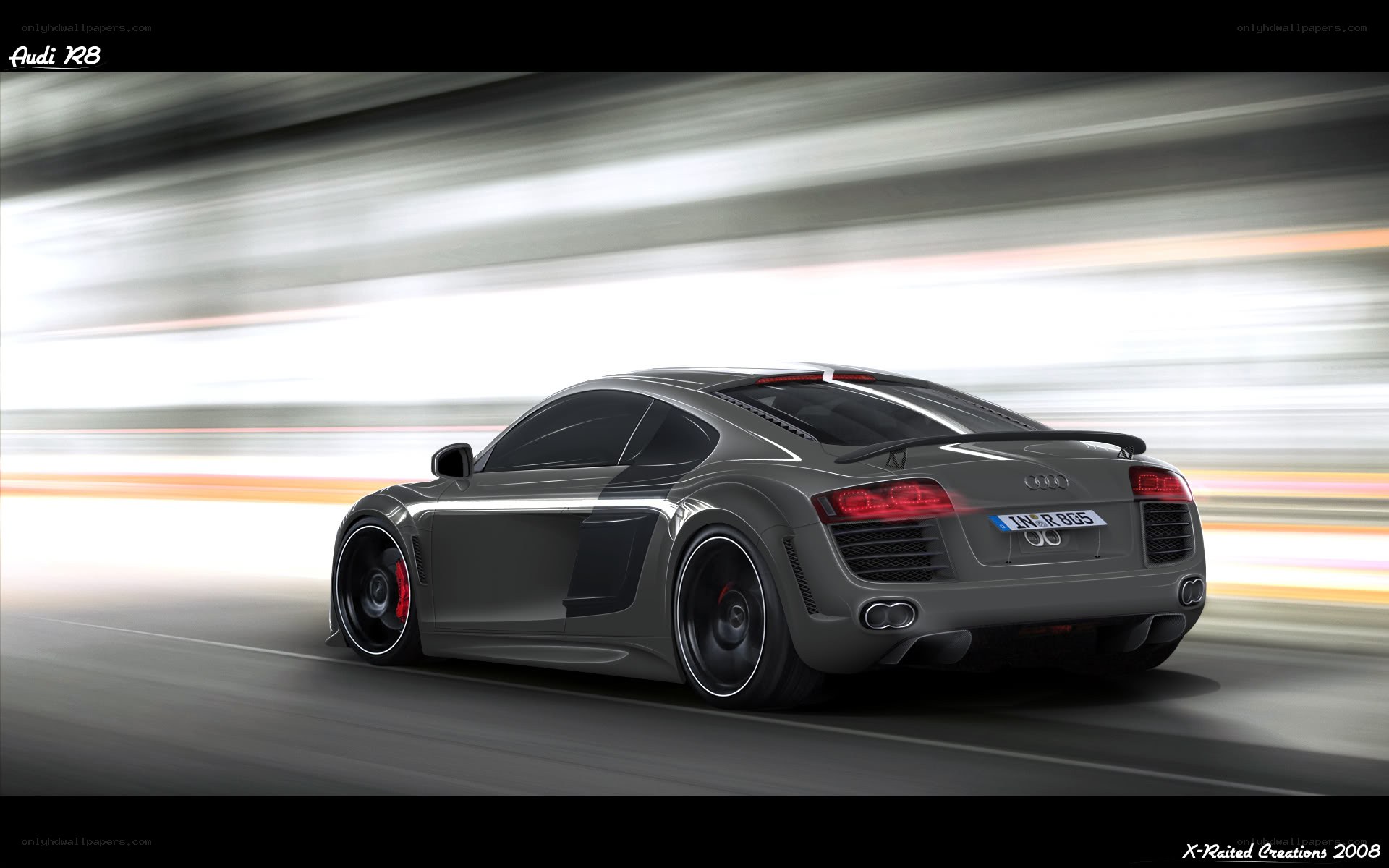 Audi R8 in motion
